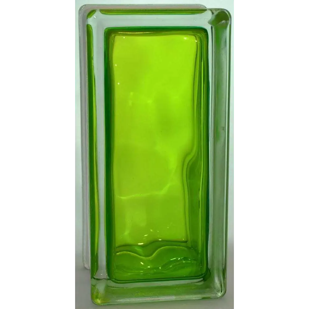 Стеклоблок Vitrablock Волна 11,9x9x8 см цвет тархун STLM-2076780