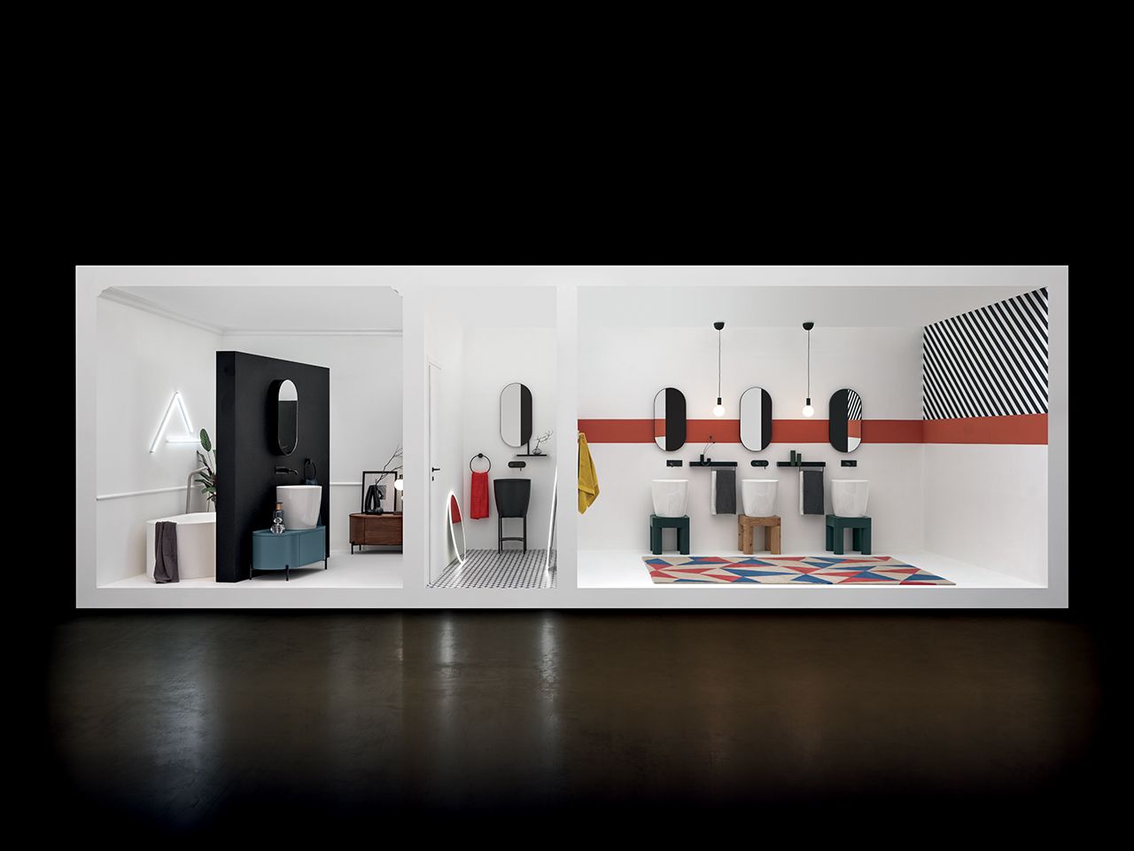 Деревянный напольный умывальник с ящиками Axa DP ARCH-00039699 - Вид №5