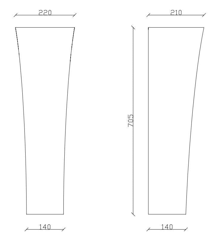 Керамическая раковина на колонне Galassia ARCH-00139940 - Вид №3