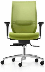 Dauphin Регулируемое по высоте офисное кресло с 5 спицами и подлокотниками Shape Sh 3725