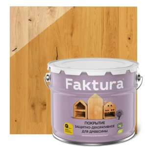 Покрытие FAKTURA 208450 защитно-декоративное для древесины сосна 9 л