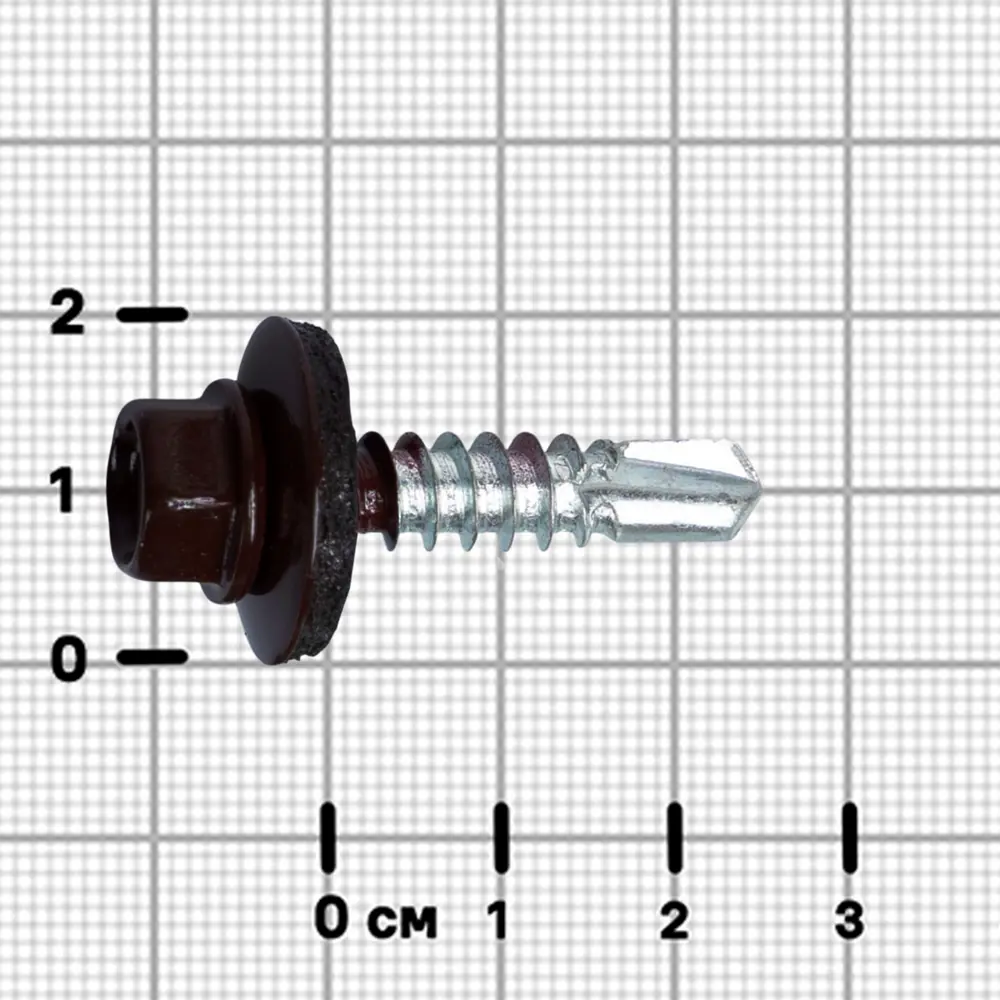 Саморезы кровельные Dilwis с пресс-шайбой и сверлом 5.5x25 мм 89386352 STLM-1576059 - Вид №2