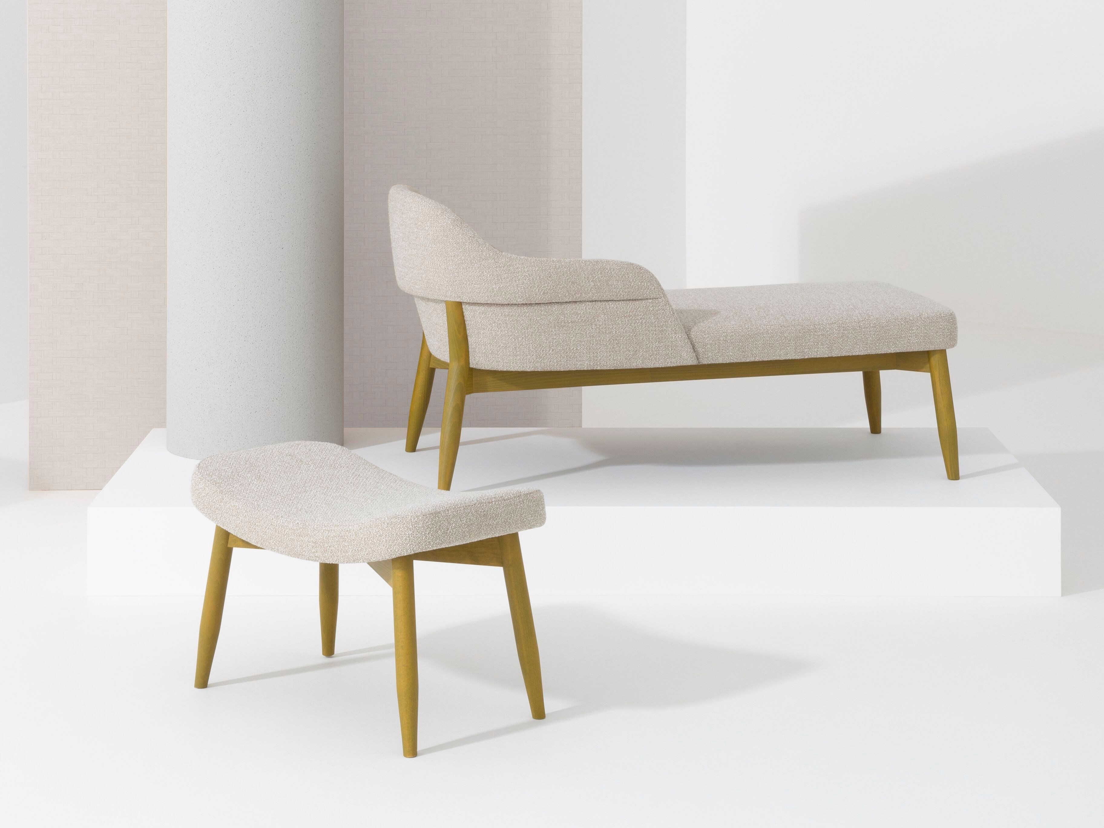 Прямоугольная мягкая подставка для ног из бука Billiani Spy ARCH-00064313 - Вид №2