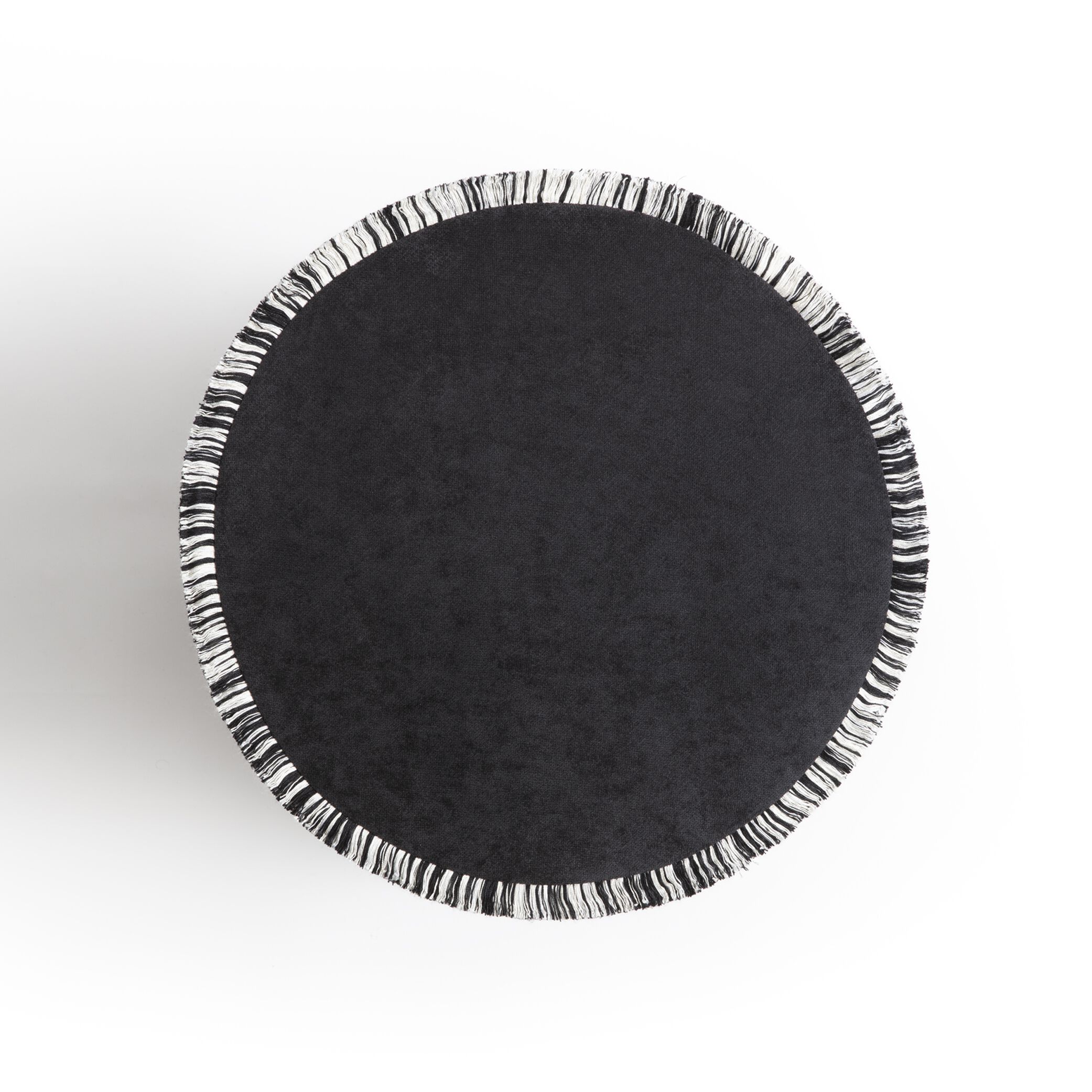 Круглый бархатный пуф LO DECOR IL POUF SALT & PEPPER ARCH-00037578 - Вид №1