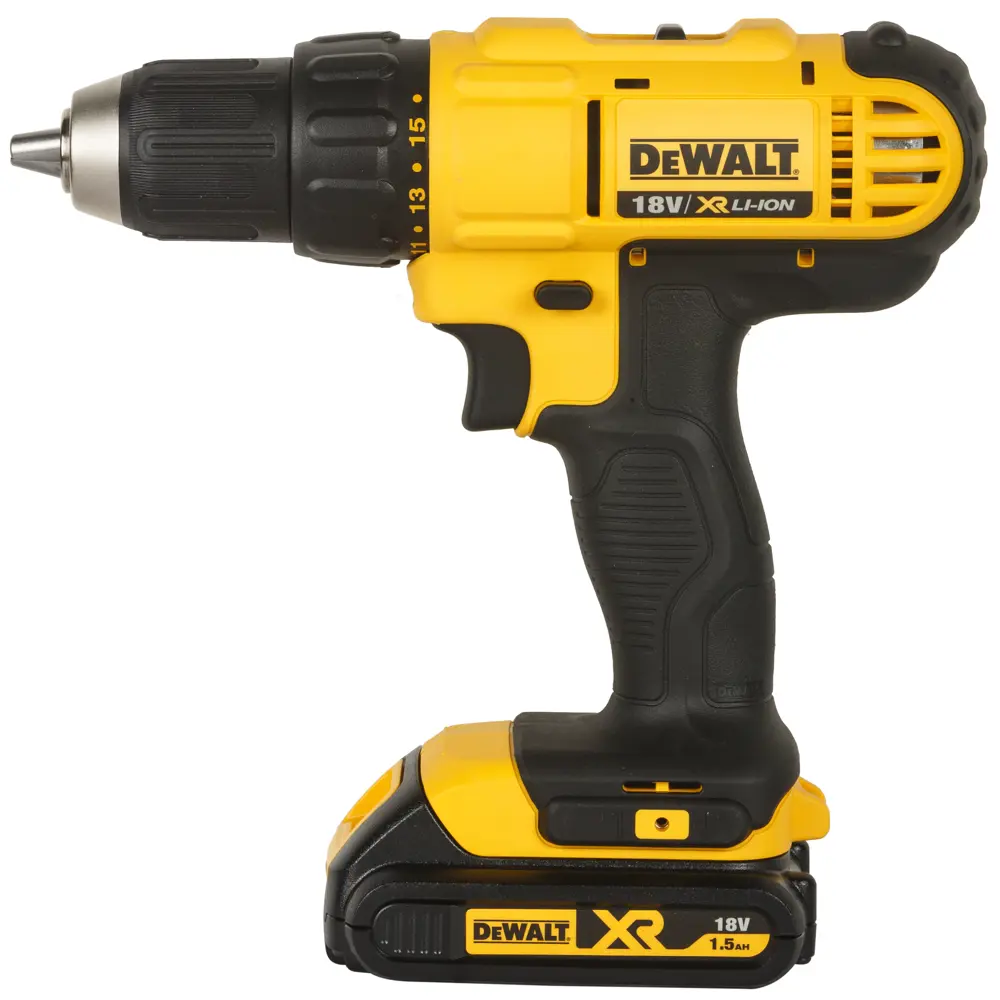 Дрель-шуруповерт аккумуляторная DeWalt DCD771S2, 18 В Li-ion 2х1.5 Ач STLM-2066953 - Вид №2