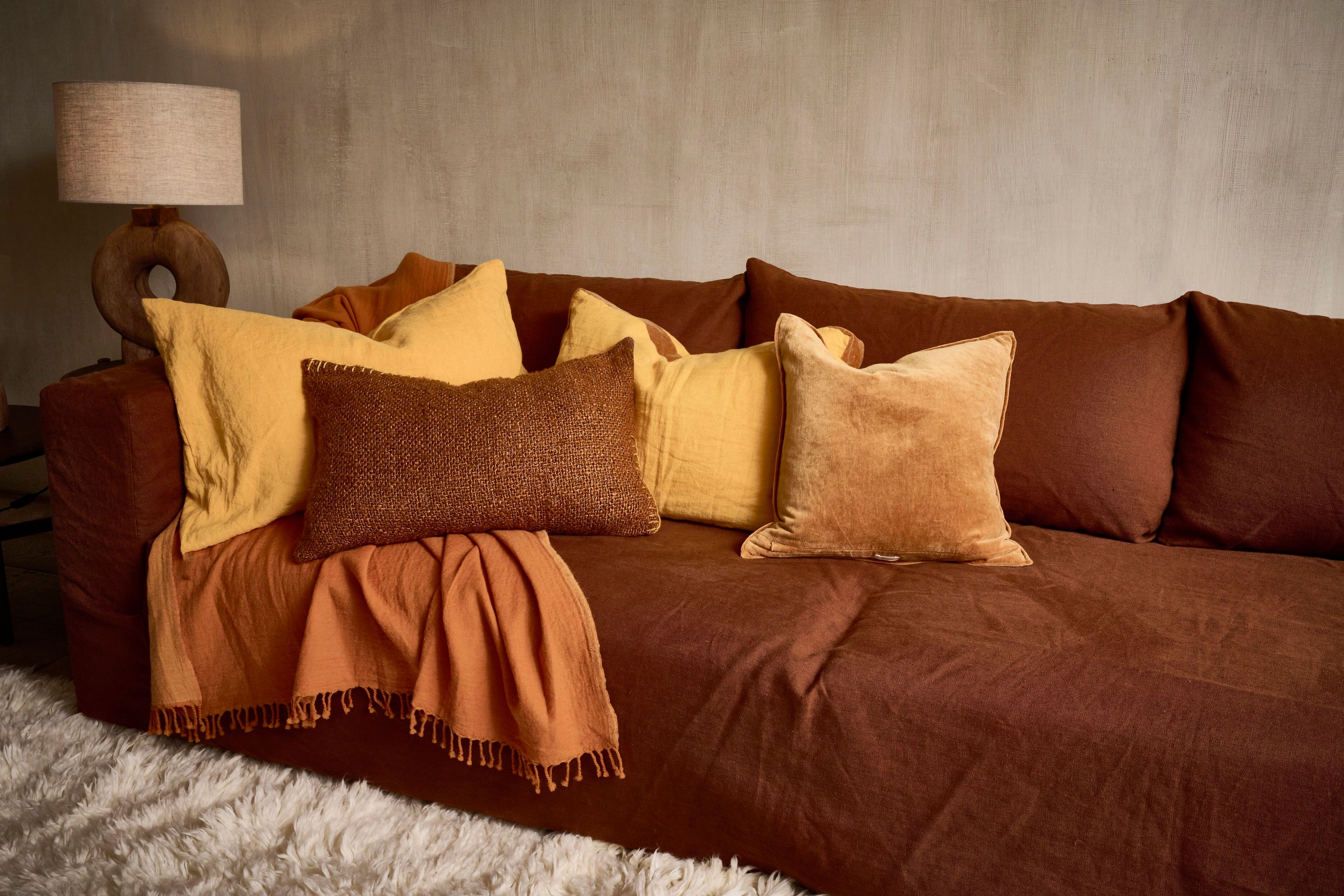 Подушка из льна и хлопка POMAX ALPHA BORDERS ARCH-00067739 - Вид №11