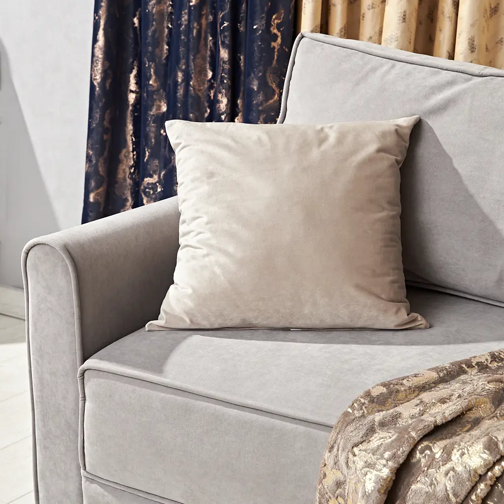 INSPIRE Tony Moon4 — декоративная подушка 45×45 см в серо-коричневых тонах 82853643 STLM-0037077 - Вид №3