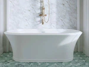 Devon&Devon Отдельностоящая овальная ванна белого цвета tec plus Kalos