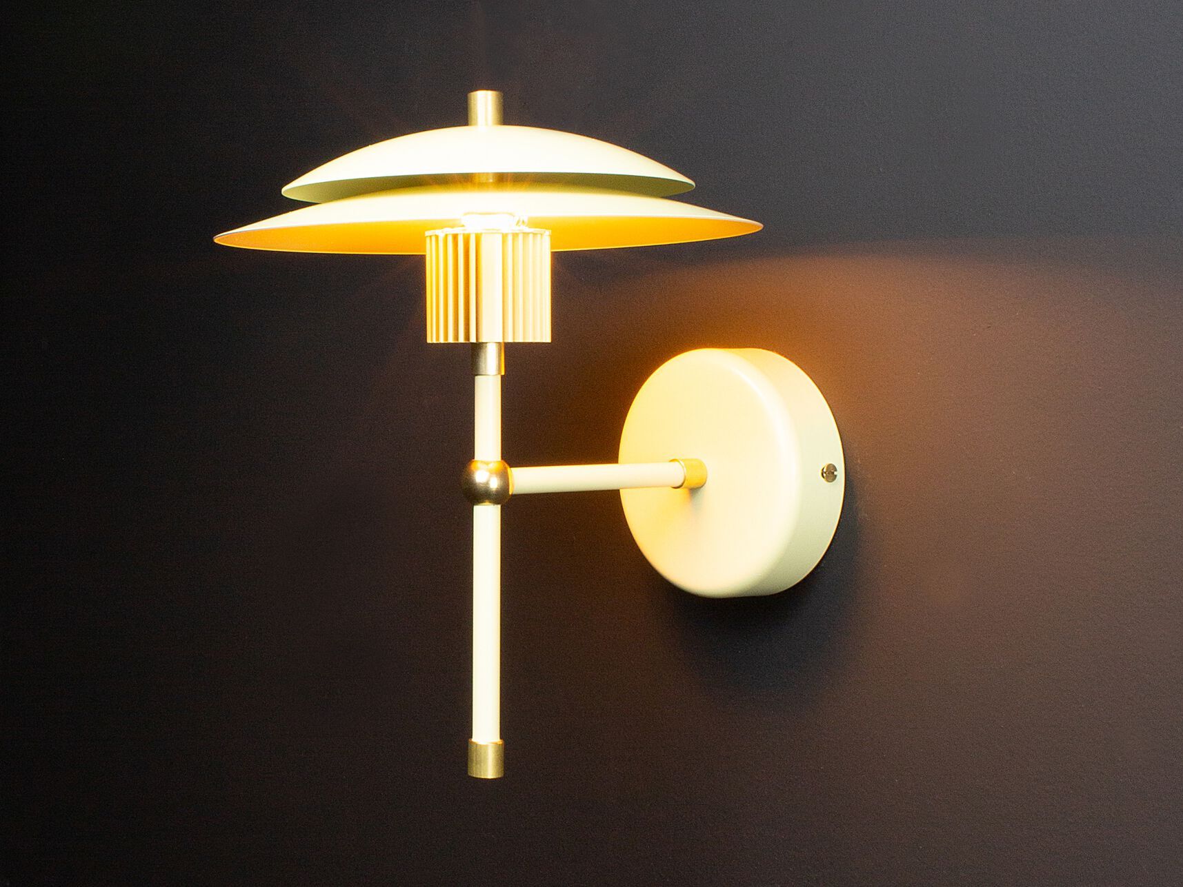 Стальной светодиодный настенный светильник Renzo Serafini VISUAL ARCH-00094794