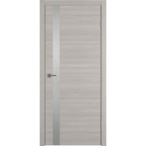 Комплект двери Канзас со стеклом 80x200 см ПВХ цвет дуб европейский серый с добором 200 мм