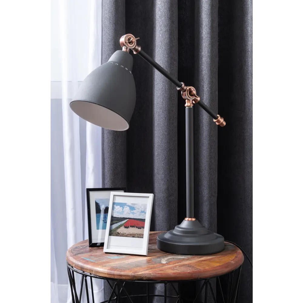 Настольная лампа Braccio 1xE27x60 Вт, цвет серый матовый Arte Lamp STLM-2073154 - Вид №7