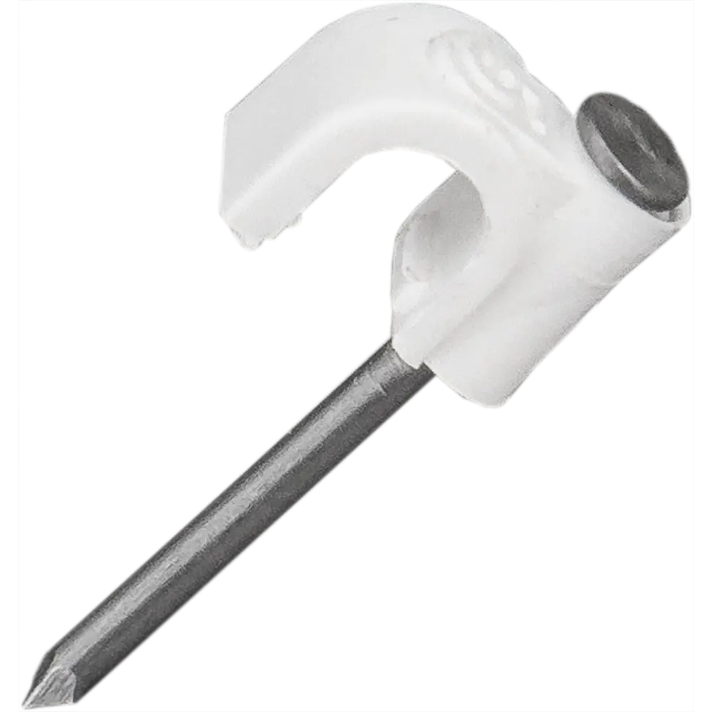 Скоба для электрокабеля круглая 5х10 мм, 50 шт НЕВСКИЙ КРЕПЕЖ STLM-2182913