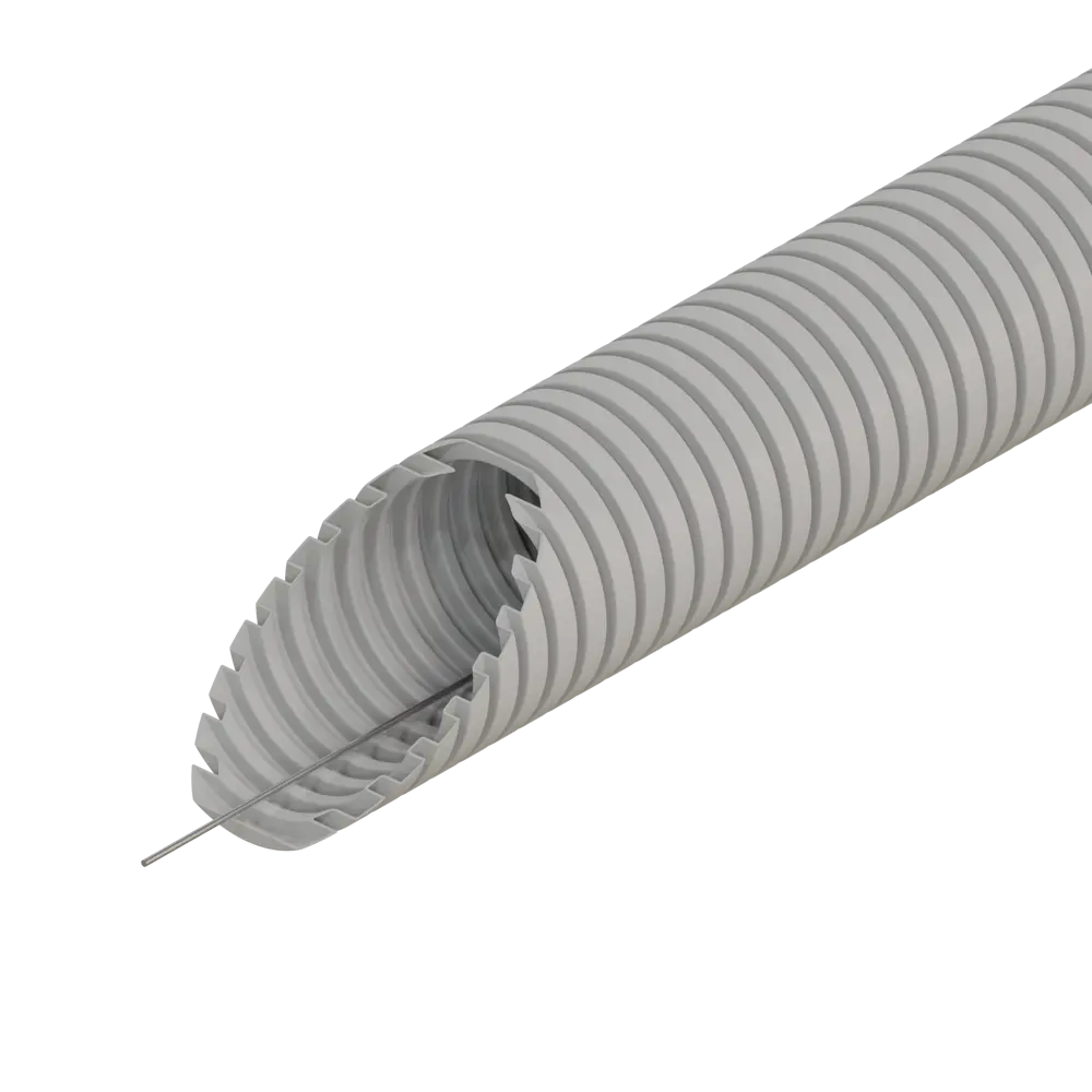 Труба гофрированная Экопласт HFFR D40 мм 20 м цвет серый STLM-2010849