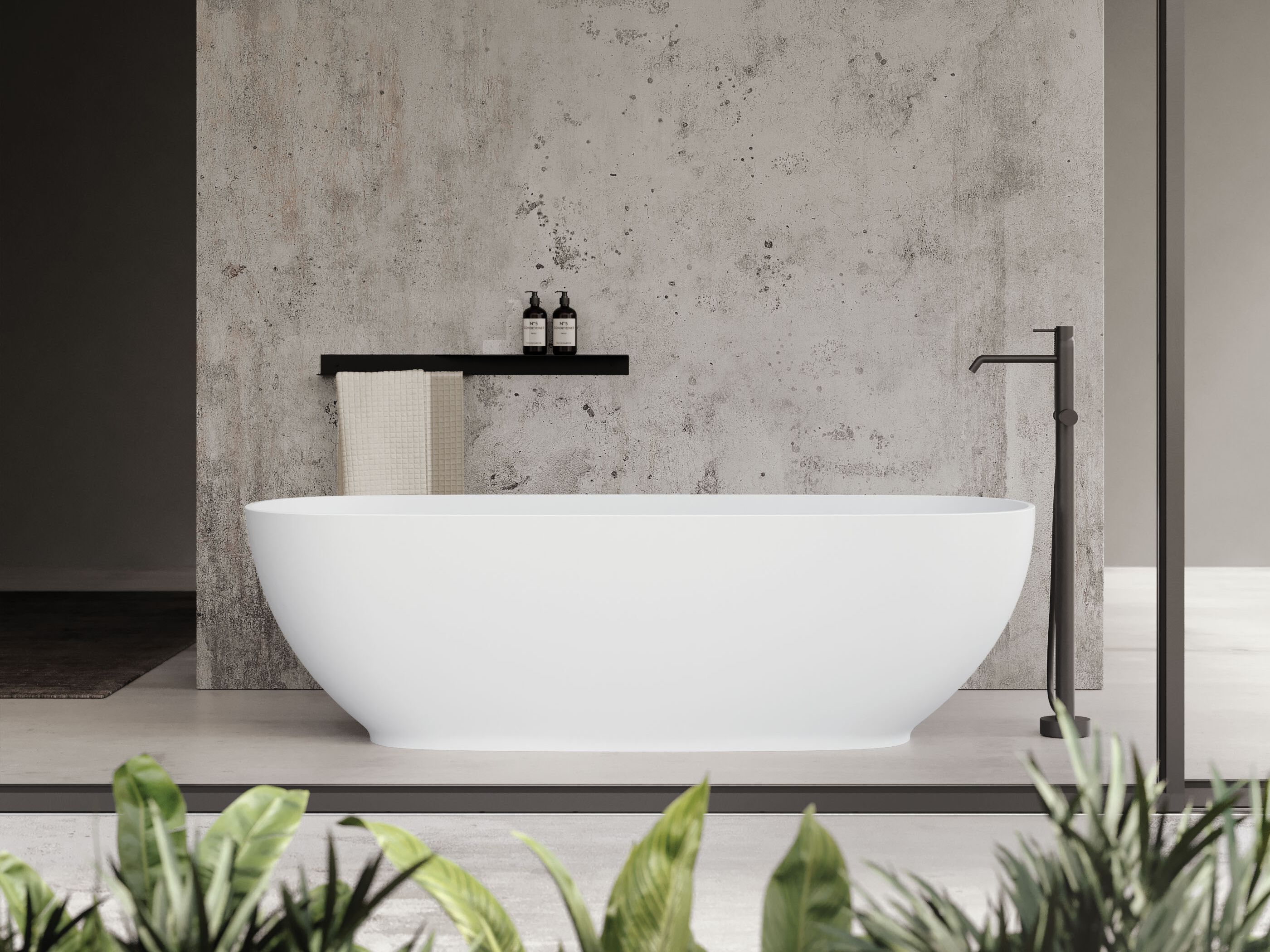 Овальная ванна в центре комнаты в Aquatek DISENIA ARCH-00076216