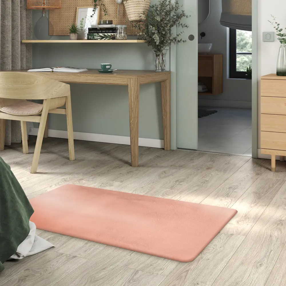 INSPIRE BIANCA — Искусственная шкура кролика розовая для уютного интерьера 83235386 STLM-0039666