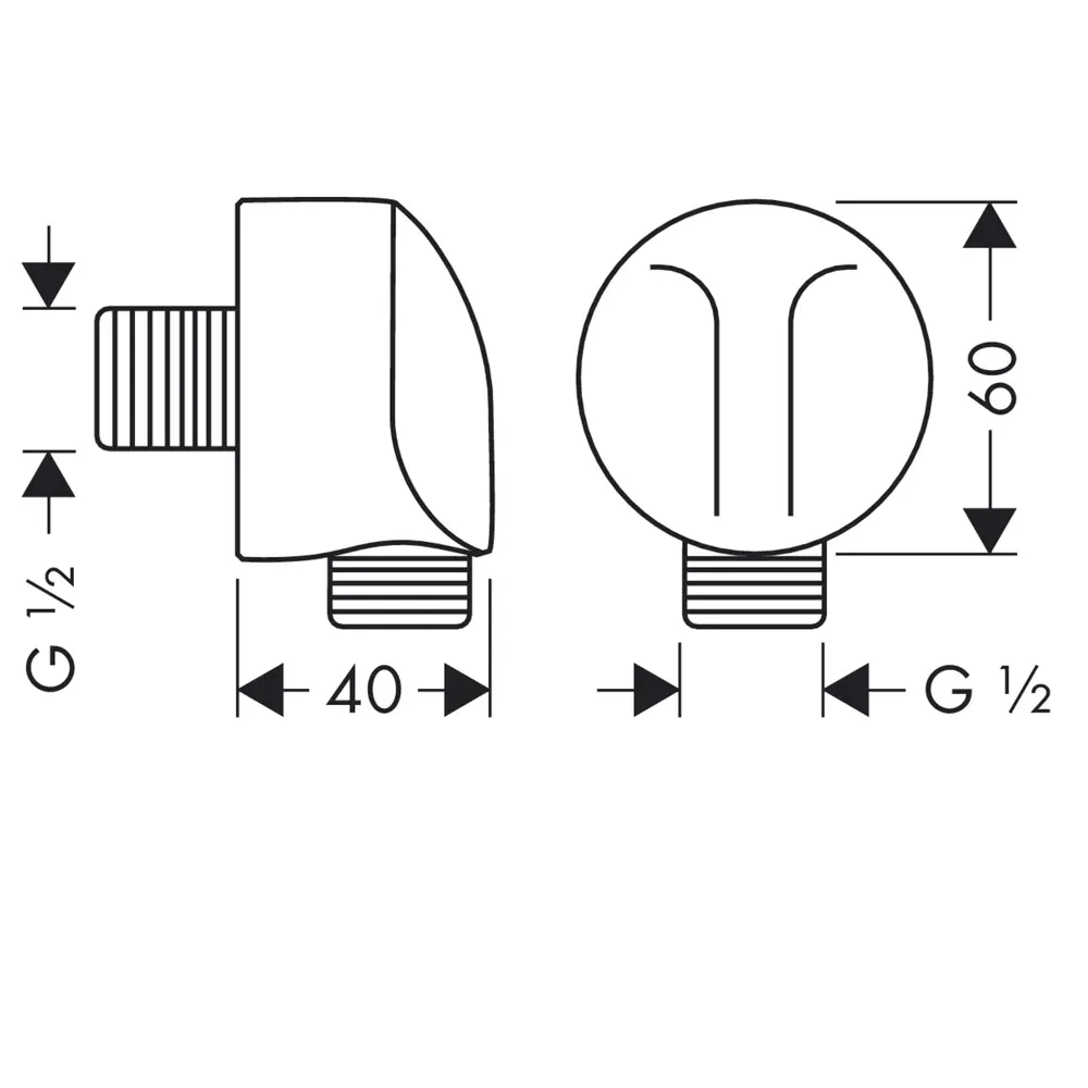 Подключение для душевого шланга Hansgrohe FixFit цвет хром STLM-2086041 - Вид №8