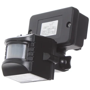 Датчик движения 019, 1100 Вт с углом обзора 120 град., черный