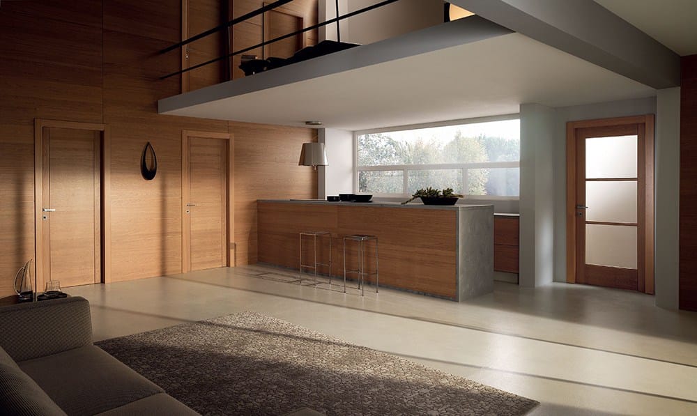 Распашная дверь из массива дерева GAROFOLI Пангея ARCH-00074000 - Вид №5