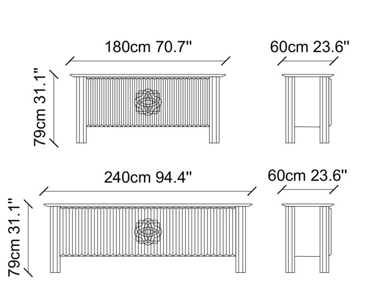 Деревянный шкаф с распашными дверями NDESIGN Ezora ARCH-00131377 - Вид №5