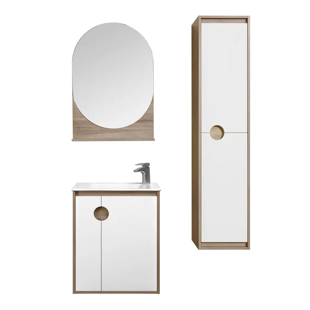 Зеркало Aquaton Анси 60x87 см овальное цвет дерево STLM-2119123 - Вид №2