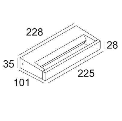 Металлический светодиодный настенный светильник Deltalight BACKSPACE II X ARCH-00016951