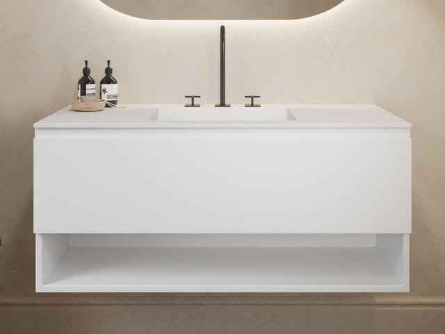 Подвесной умывальник Corian® со встроенной раковиной RILUXA Apollo ARCH-00080187