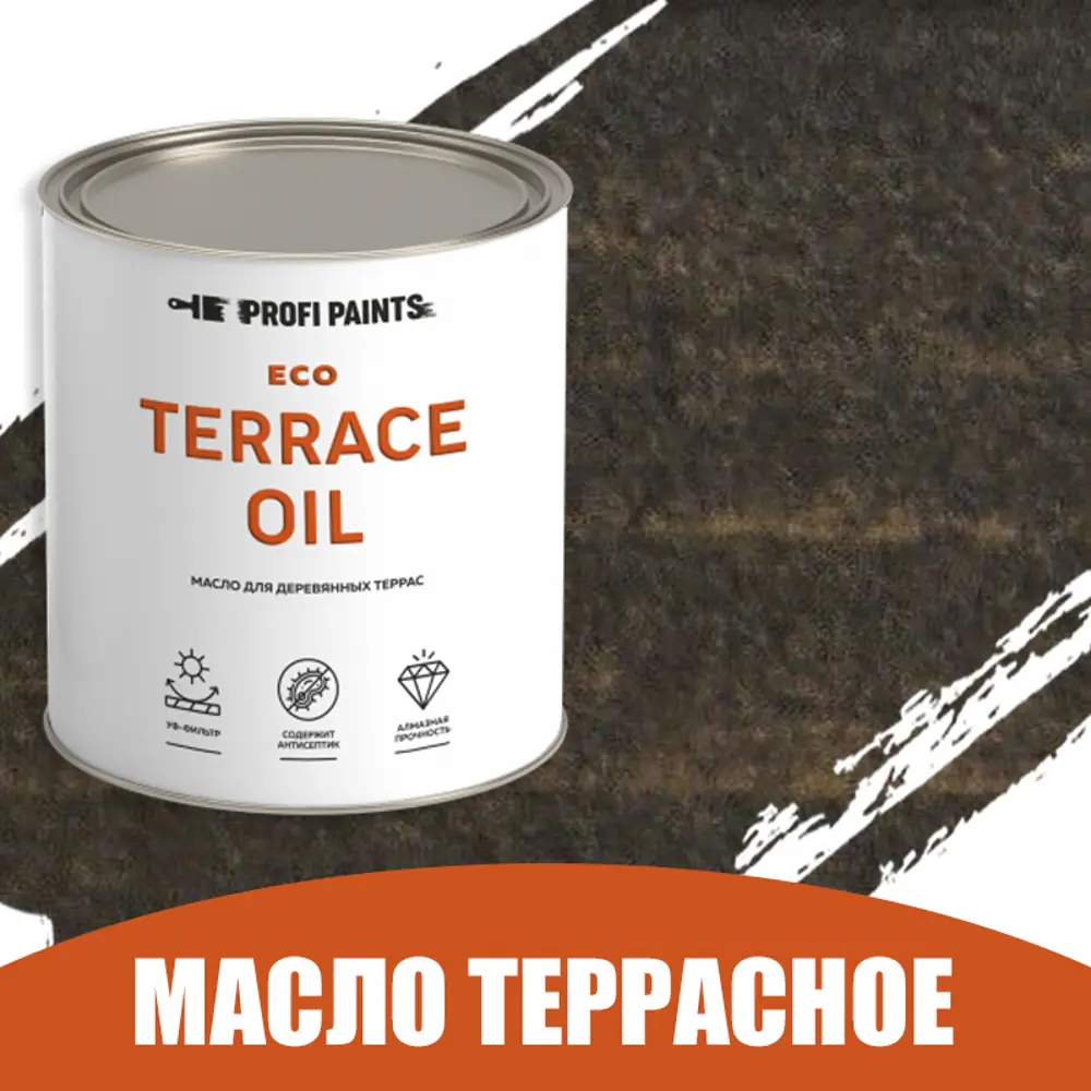 91758059 Масло для дерева Profipaints ECO Terrace Oil износостойкое цвет торф 0.9 л STLM-0854656