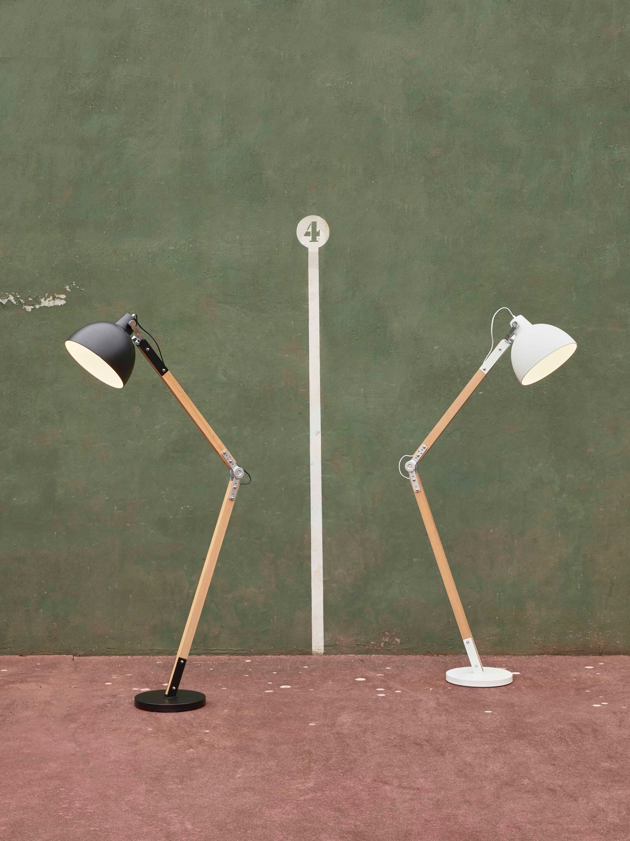 Регулируемая напольная лампа из стали и дерева Pilma Денвер ARCH-00145056 - Вид №3