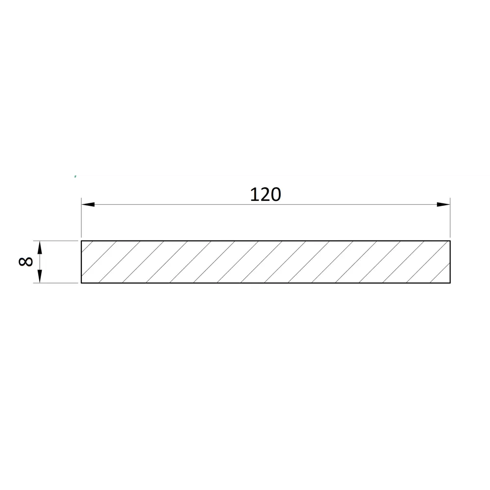Добор Белеза 2070x120x8 мм финиш-бумага ламинация цвет миланский орех VERDA STLM-2195914 - Вид №3