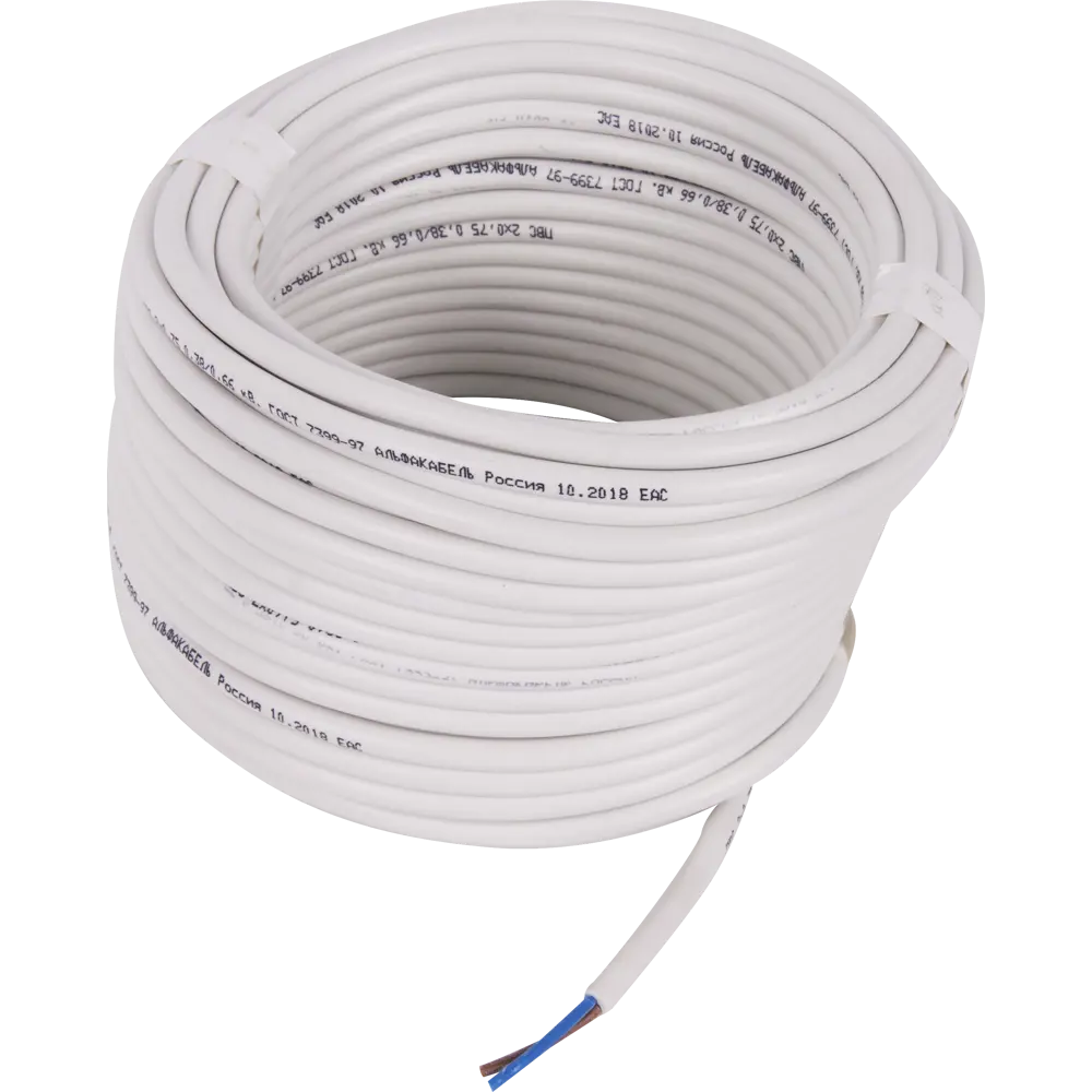 Провод Electraline ПВС 2х0.75 5 м (ГОСТ) STLM-2111547 - Вид №1