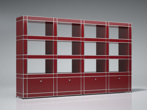 Модульная стальная самонесущая Книжная полка