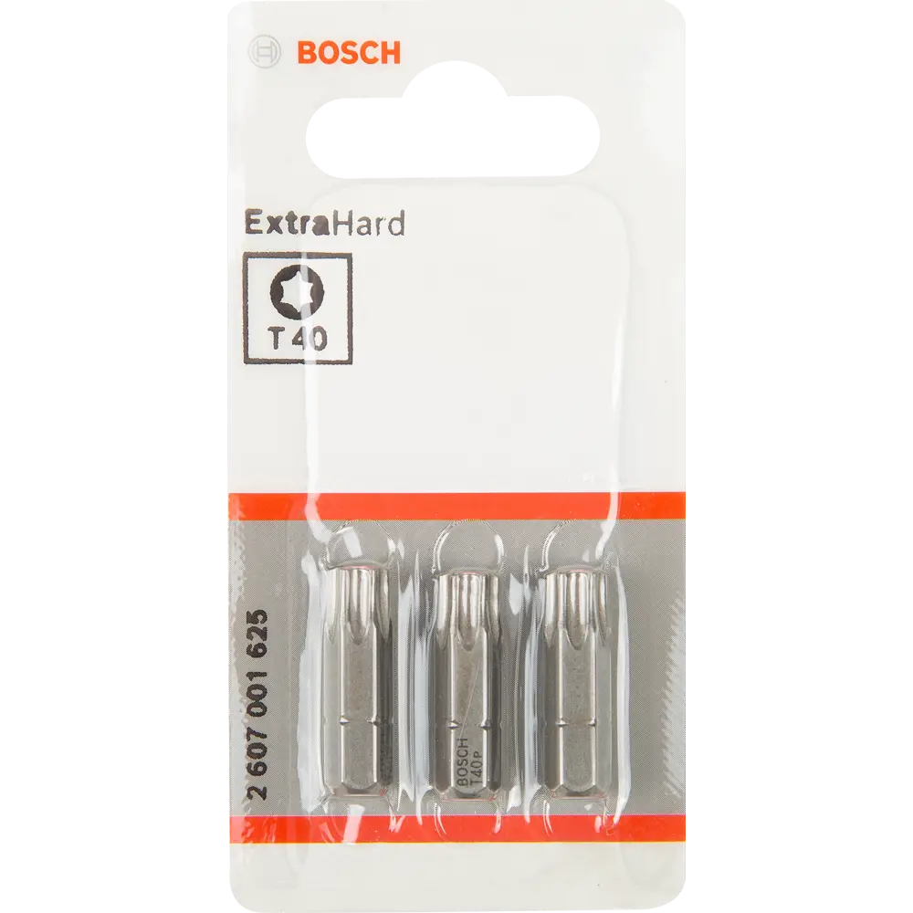 Бита Bosch Extra Hard 2607001625 T40x25 мм, 3 шт BOSCH PROFESSIONAL STLM-2121292 - Вид №1