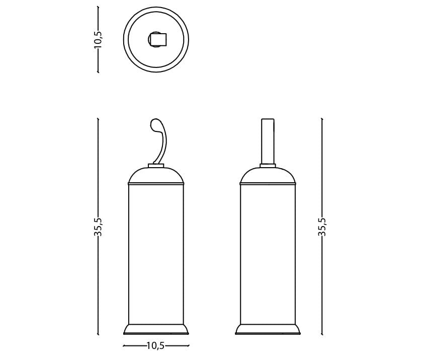 Металлическая щетка для унитаза Park Avenue Westin ARCH-00078243 - Вид №2