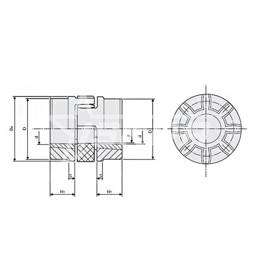 IS3677 Полумуфта под втулку 2517 GTE7590 ISKRA  - Вид №2