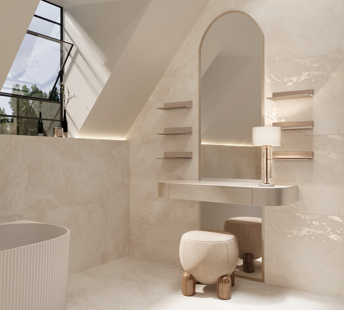 Керамогранит BISMANTO CREMA 60х120 Arcadia Ceramica CR4029-A 
