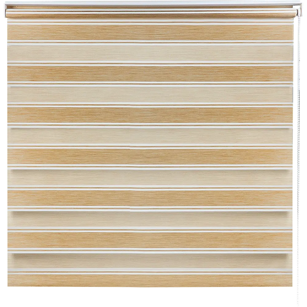 Штора рулонная день-ночь Дэли 100x160 см бежевая MIAMOZA STLM-2085112 - Вид №1