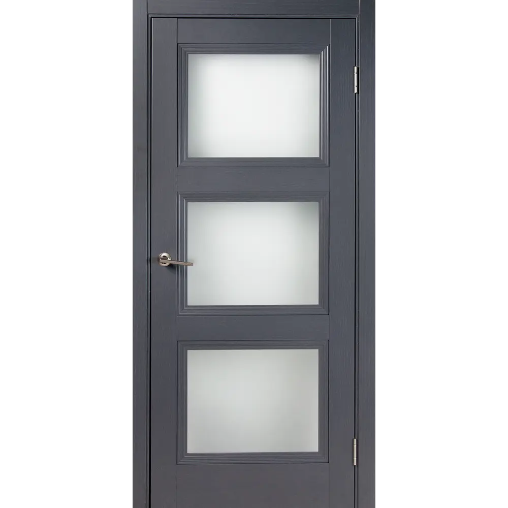 Комплект двери трилло со стеклом 70x200 см Hardflex цвет грей легно с добором 200 мм МАРИО РИОЛИ STLM-2166804