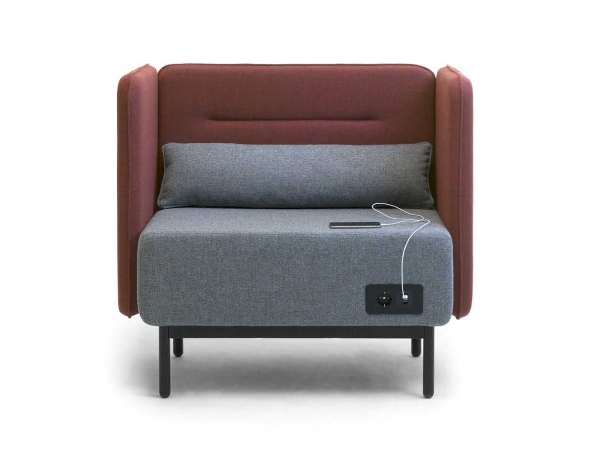 Огнестойкое тканевое кресло с USB-разъемом Leyform Around ARCH-00136047 - Вид №12