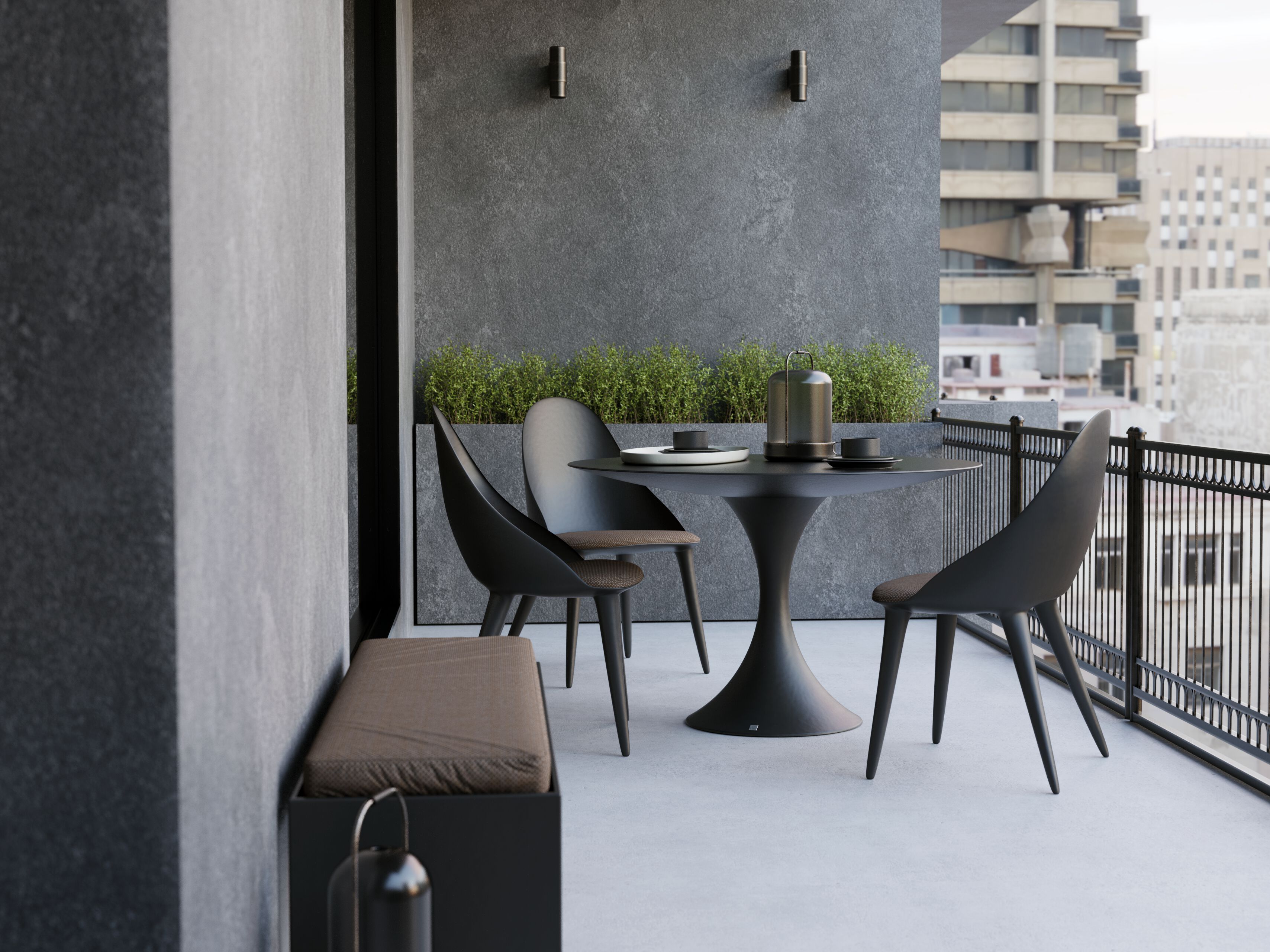 Круглый стол из стекловолокна GANSK JADE ROUND ARCH-00099893 - Вид №3