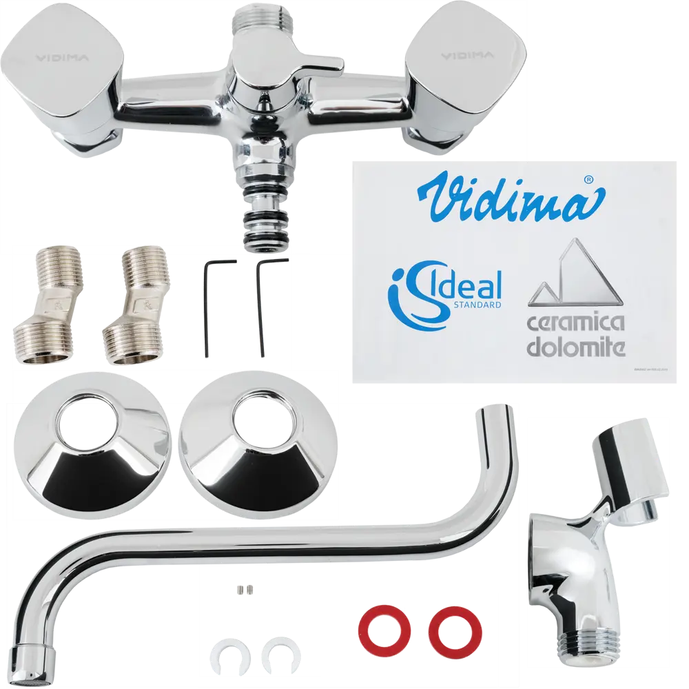 Смеситель для ванны универсальный Ideal Standard Vidima Modern двухвентильный цвет хром STLM-2067268 - Вид №2