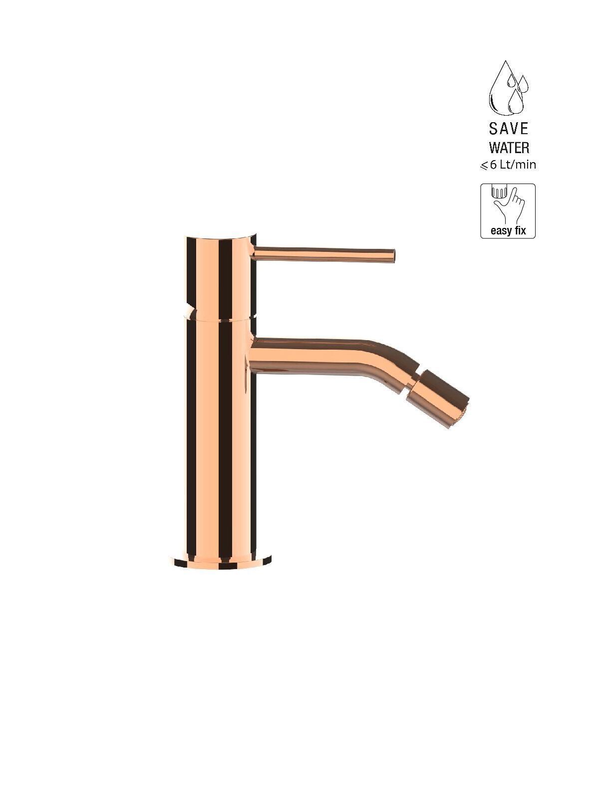 Однорычажный смеситель для биде без слива Rubinetterie Frattini Pepe XL ARCH-00007840 - Вид №8