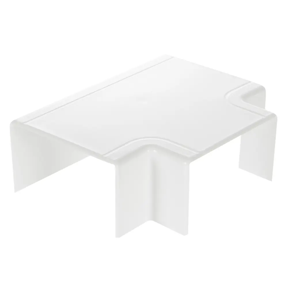 Тройник для кабель-канала Экопласт 100х55 мм цвет белый STLM-2179800