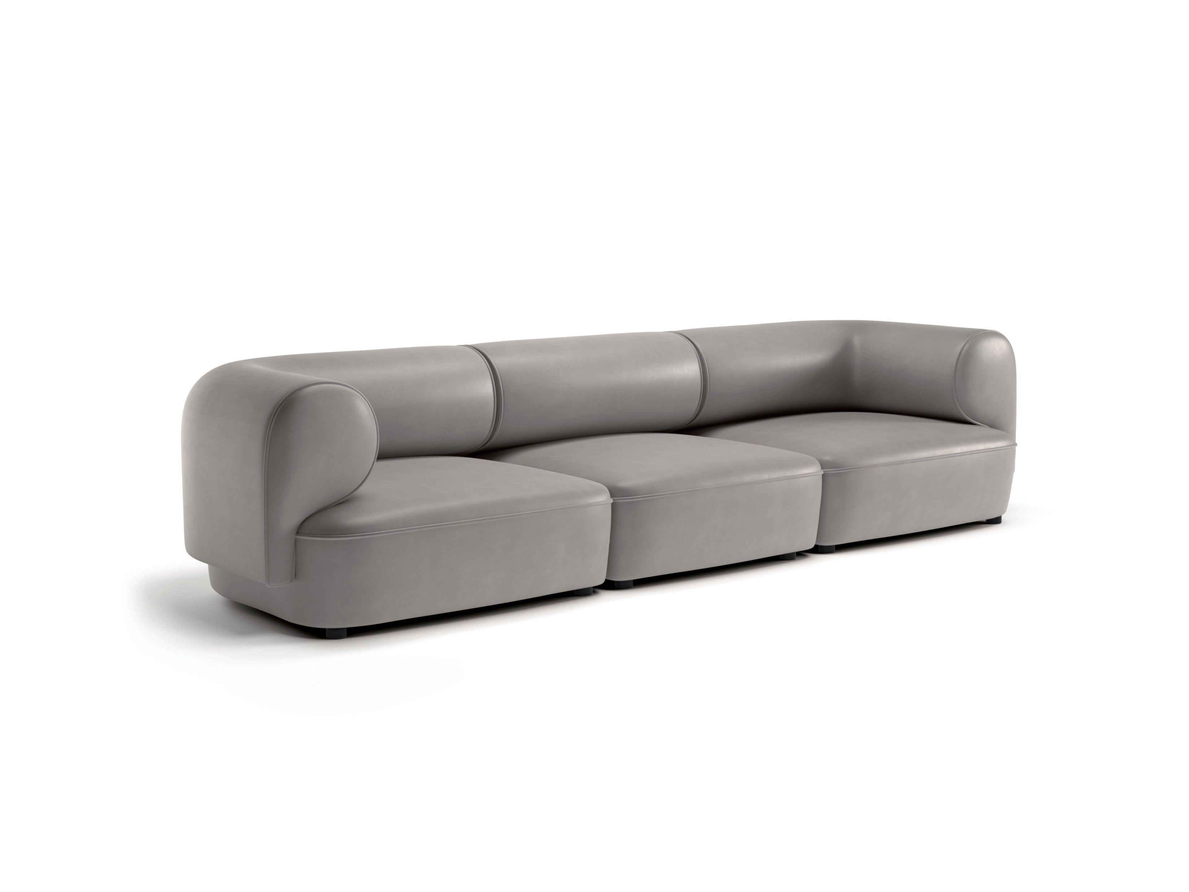 3-местный кожаный диван Natuzzi Italia MELODY ARCH-00022292 - Вид №1