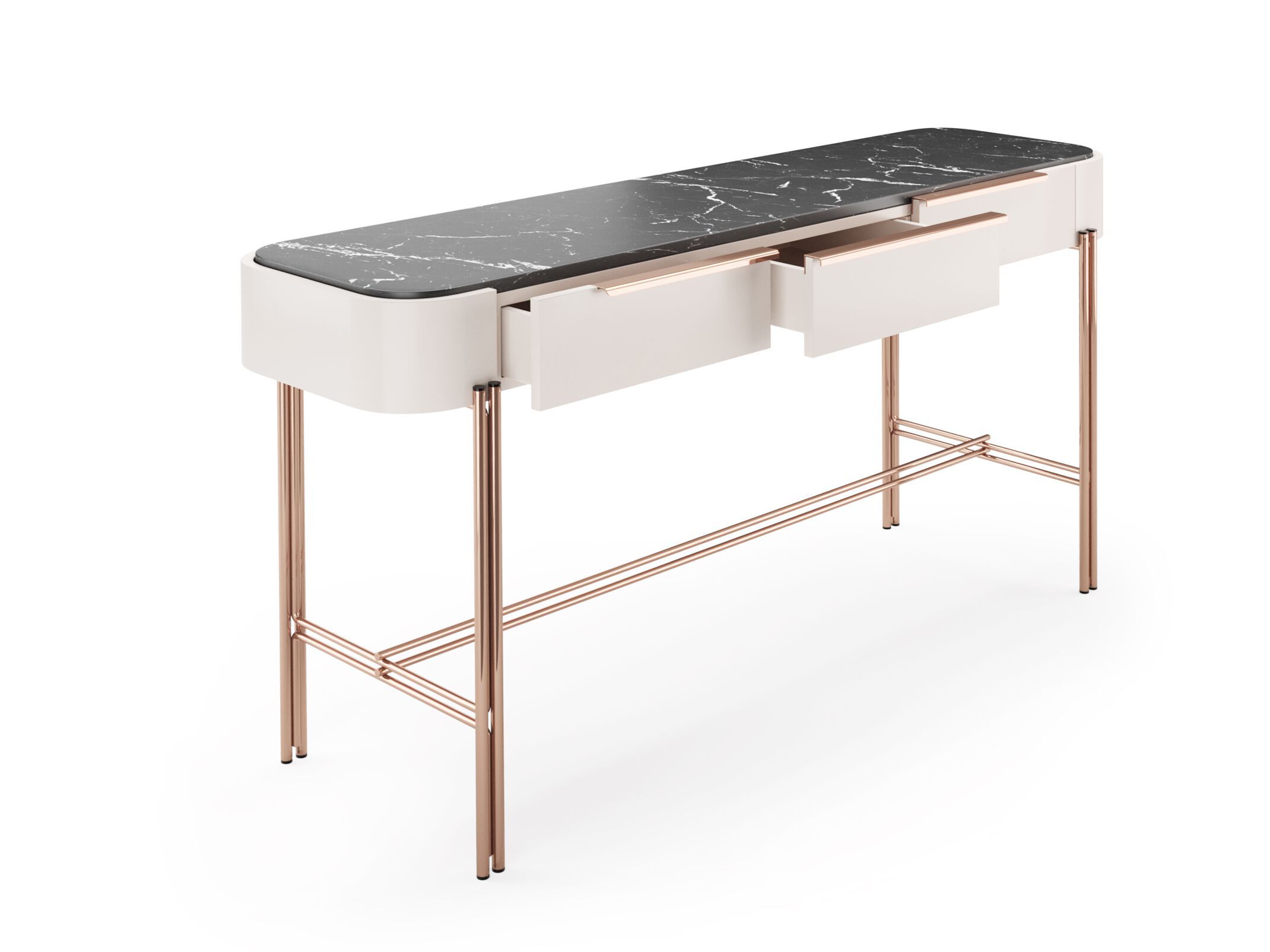 Прямоугольная консоль с ящиками PRADDY Natur ARCH-00146359 - Вид №1