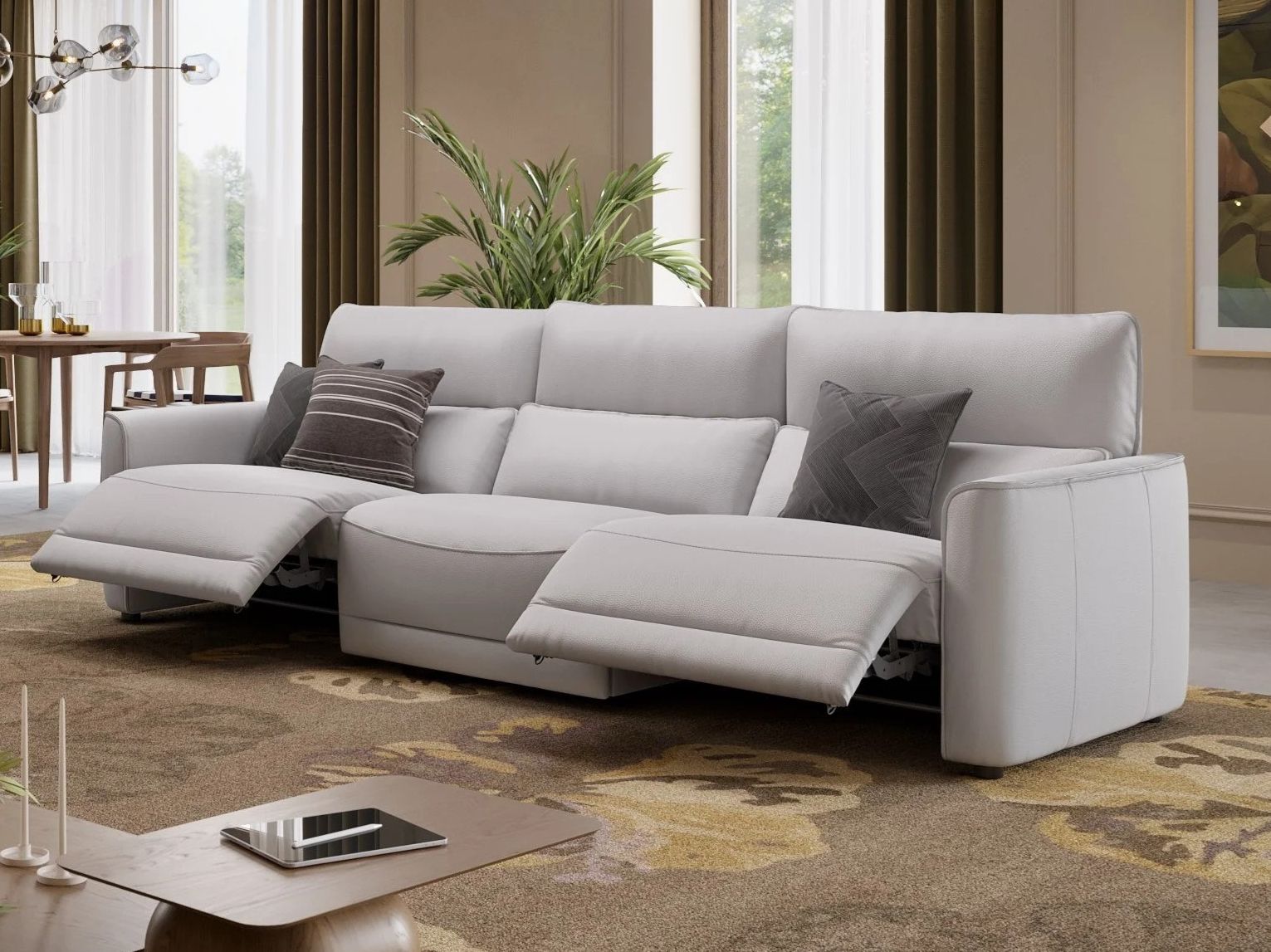 3-местный кожаный диван Sofanella GALA XXL ARCH-00129563 - Вид №2