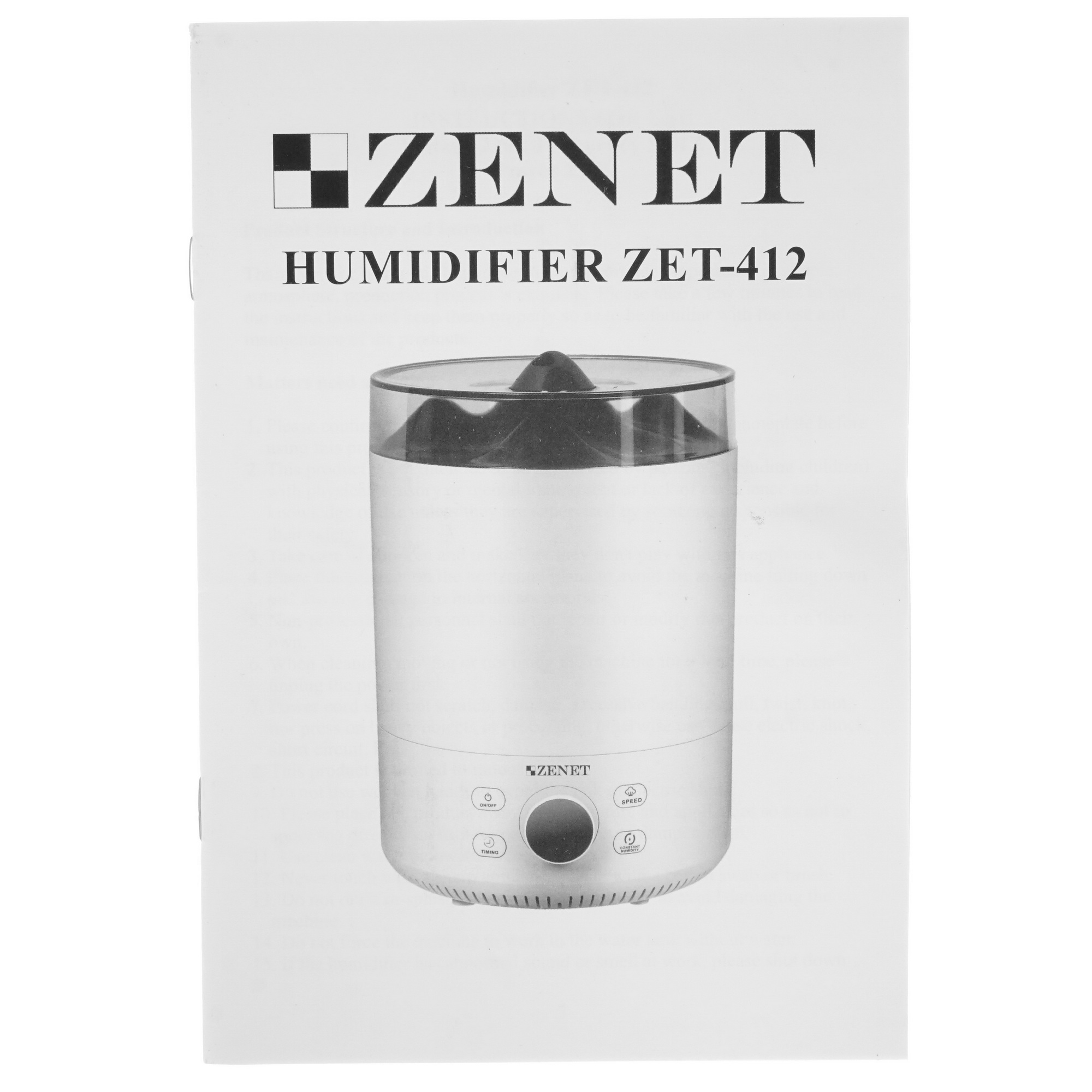 5323307 Увлажнитель воздуха ZENET ZET-412 STDN-0145766 - Вид №7