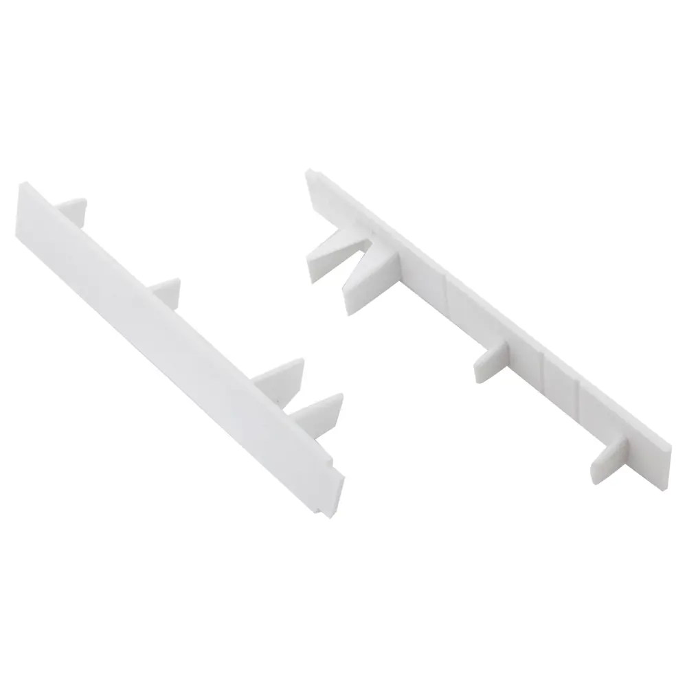 Заглушка для пластиковой шины универсальная торцевая пластик цвет белый Santreyd STLM-2085734