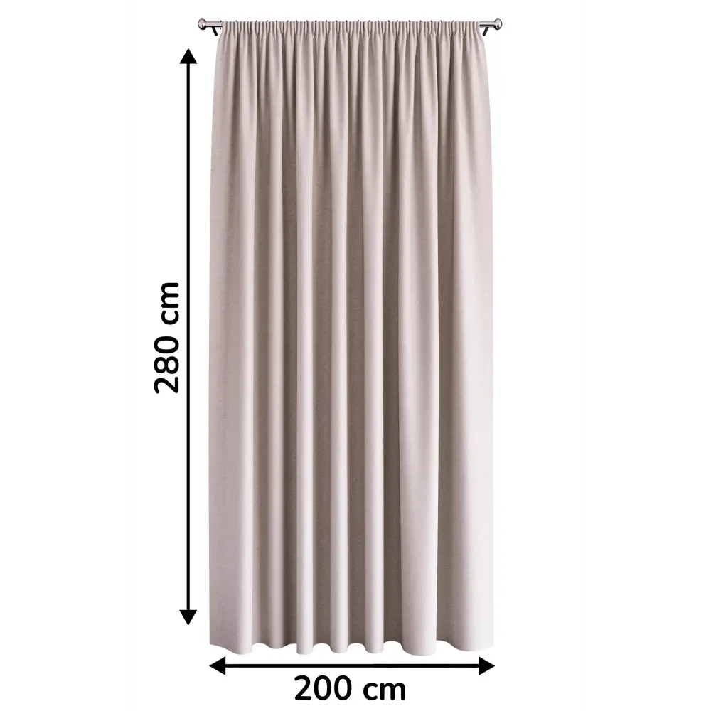 Штора MIAMOZA Софти нежно-розовая 200×280 см на ленте 89427092 STLM-1579809 - Вид №2