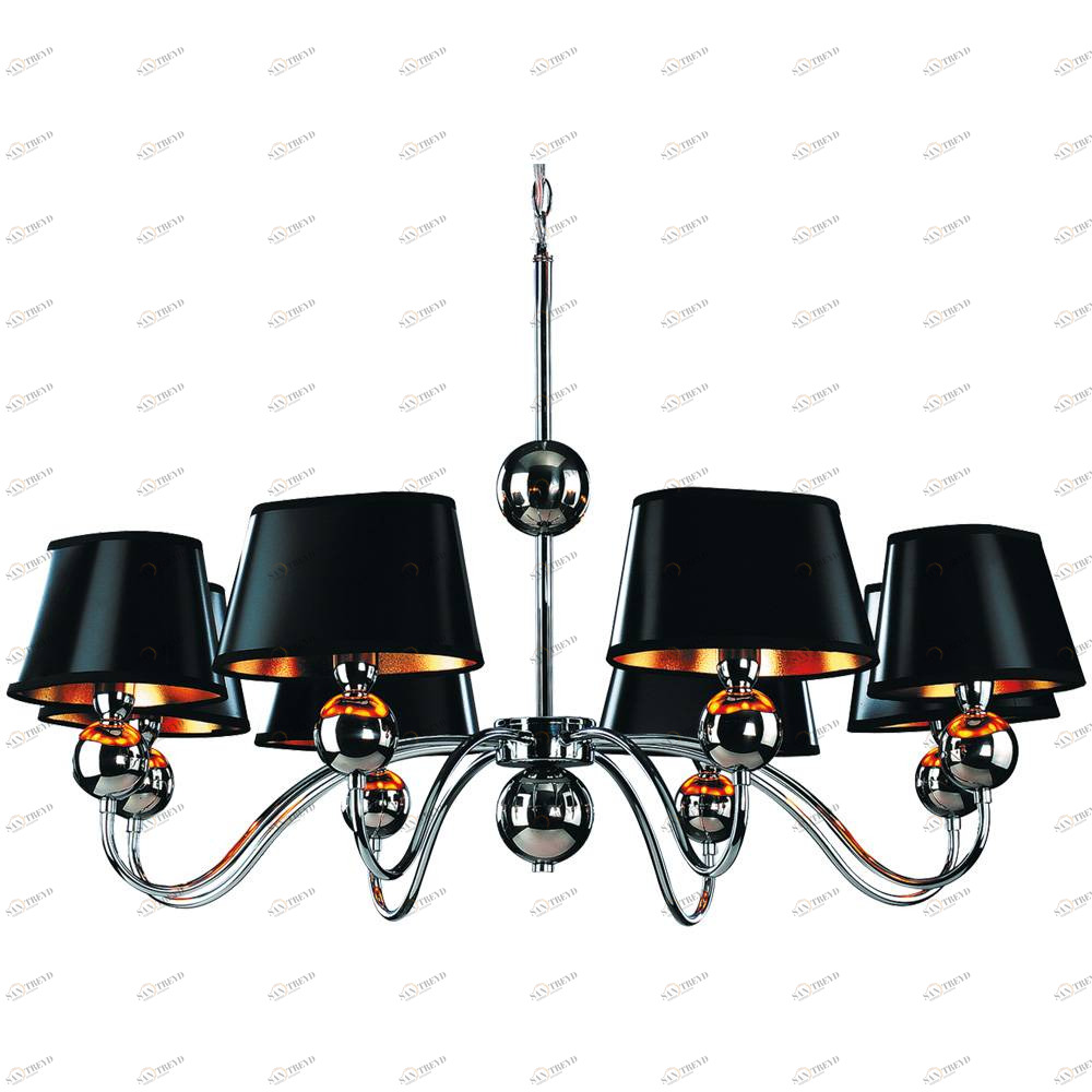 Подвесная люстра Arte Lamp Turandot A4011LM-8CC ARTE LAMP ДИЗАЙНЕРСКИЕ, TURANDOT 056149 Черный 