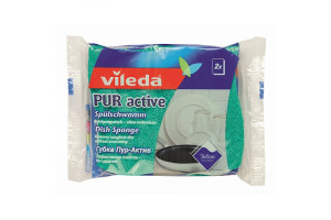 16058102 Губка для посуды Pur Active 2 шт. 116511 Vileda